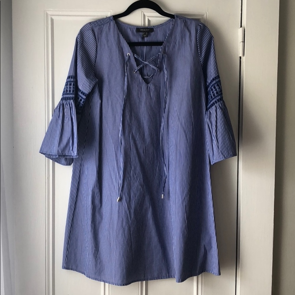 Blue & White shift dress